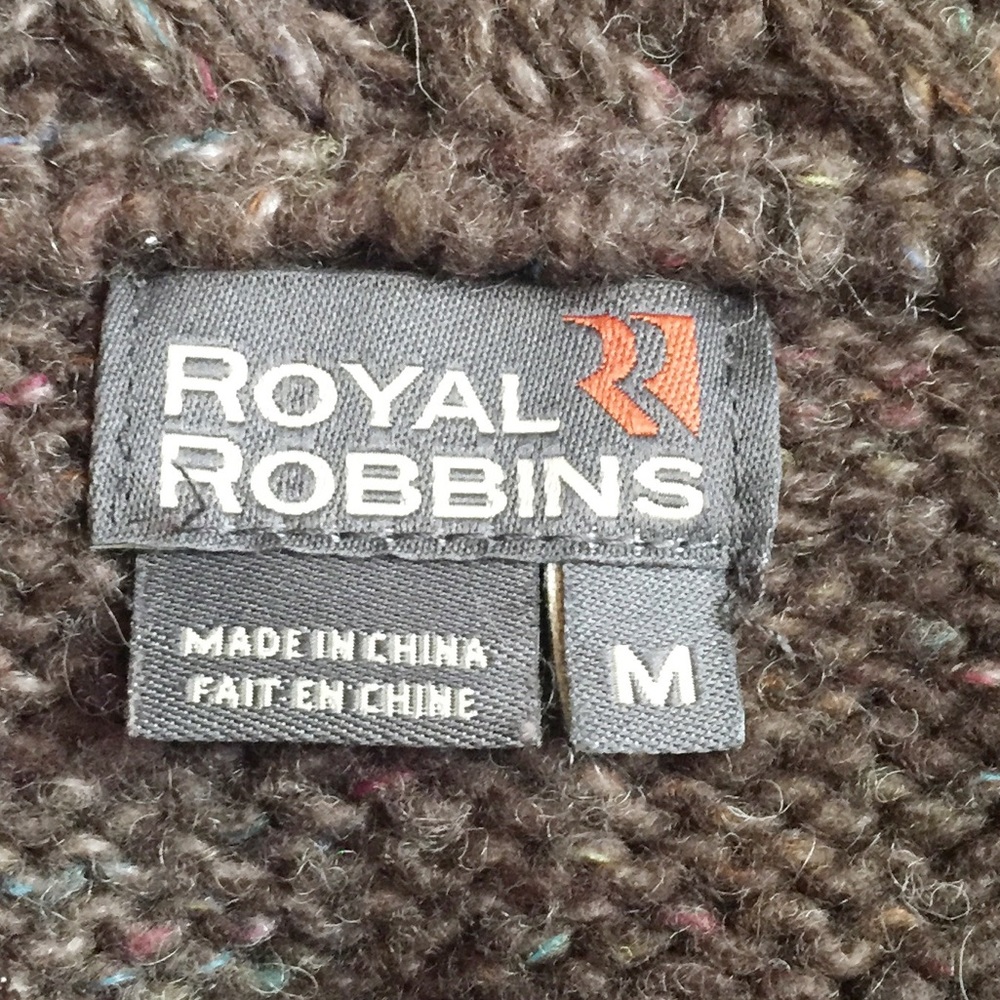 Royal Robbins Wool Blend 1/4 Zip Medium Pullover - Picture 3 of 6